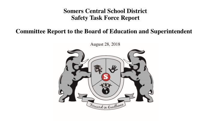 somers central school district safety task force report