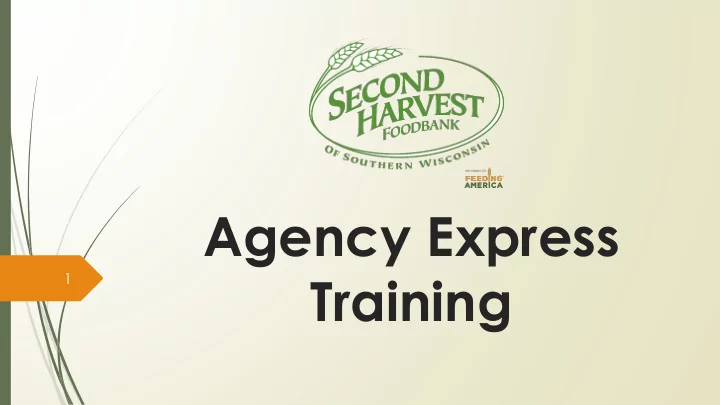 agency express training