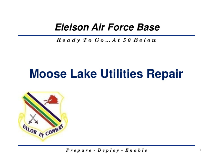 moose lake utilities repair