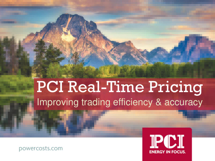 pci real time pricing