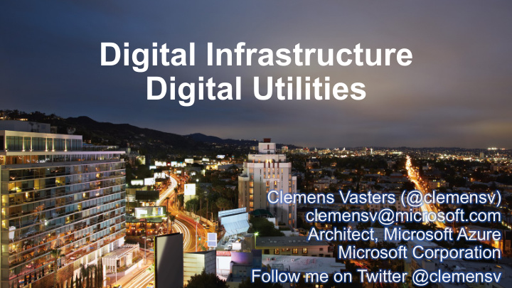 digital infrastructure digital utilities