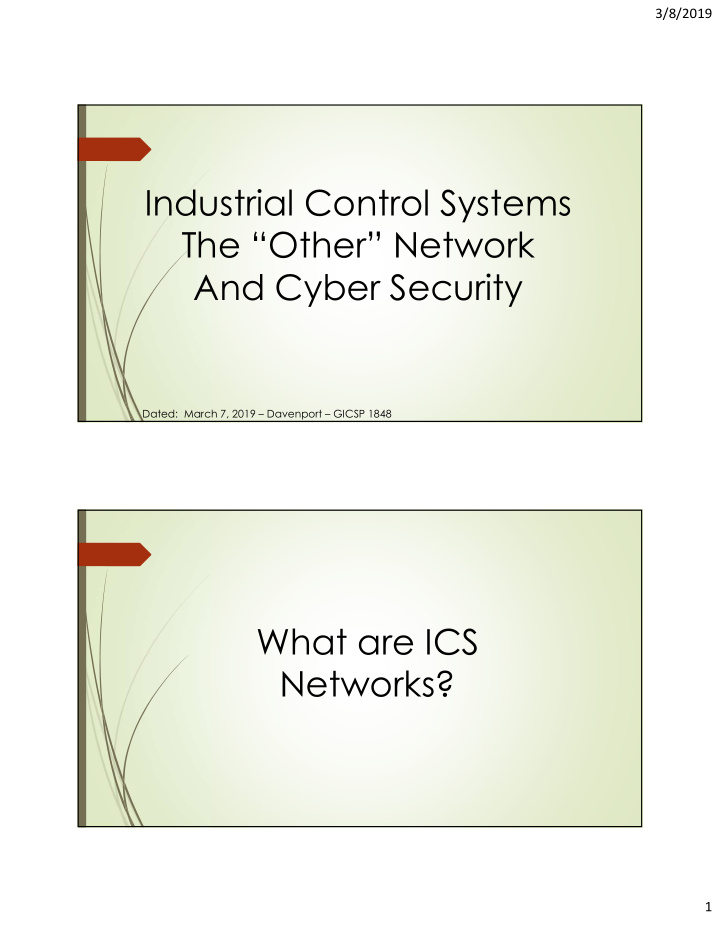 industrial control systems the other network and cyber
