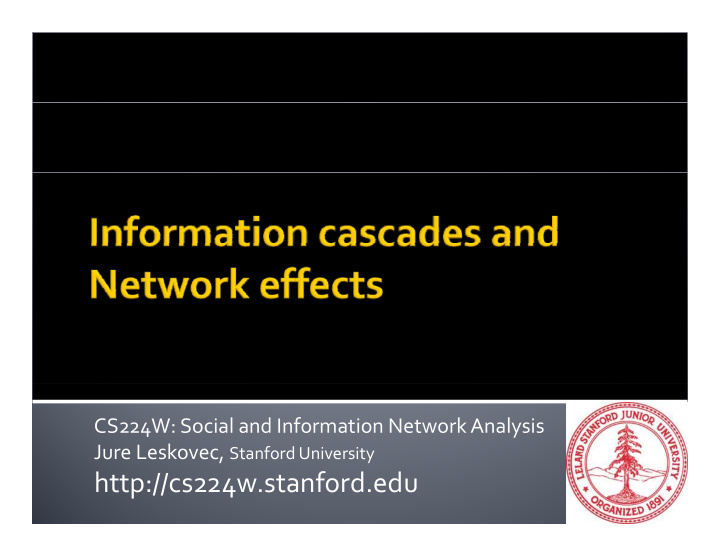 http cs224w stanford edu spreading through networks