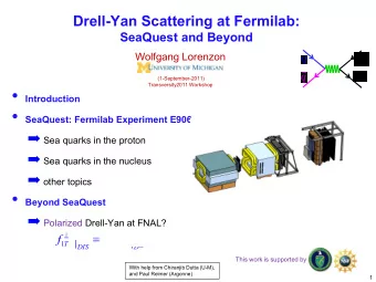 Timelike (Drell-Yan)                vs.       spacelike (DIS) virtual photon  Drell-Yan  SIDIS