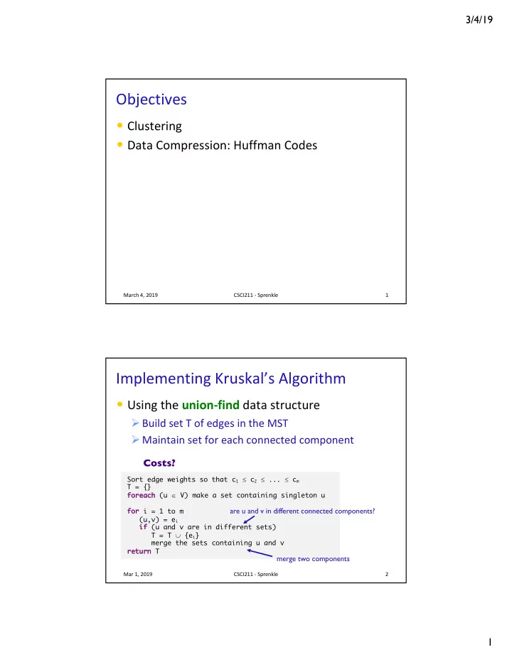 objectives
