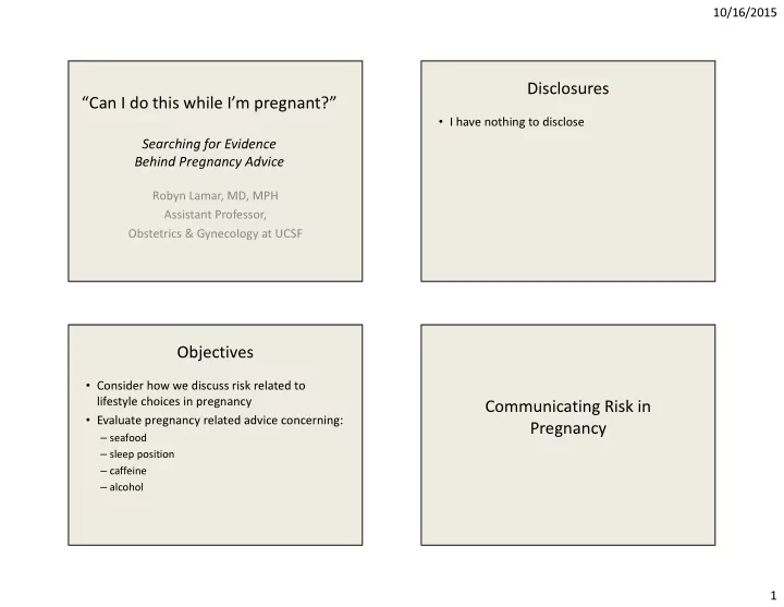 disclosures can i do this while i m pregnant