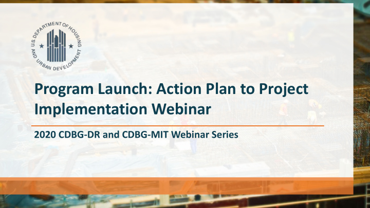 program launch action plan to project implementation