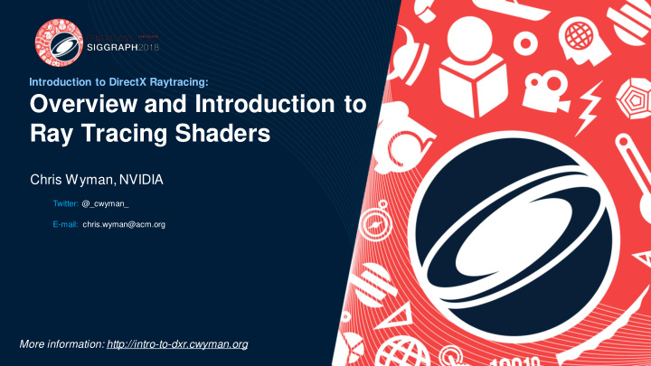 overview and introduction to ray tracing shaders