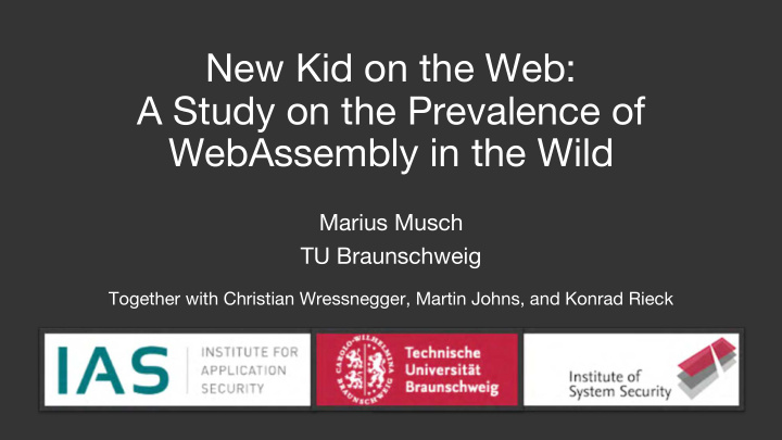 new kid on the web a study on the prevalence of