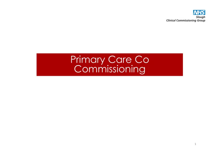 primary care