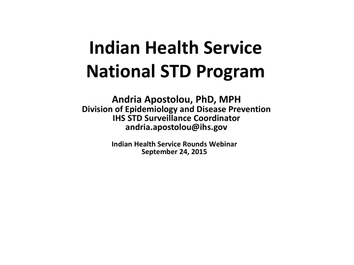 national std program