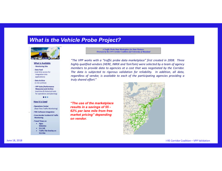 what is the vehicle probe project