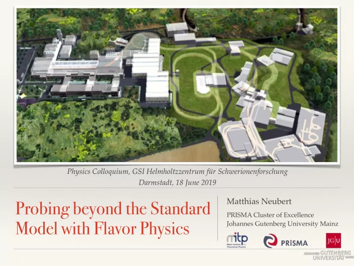 probing beyond the standard