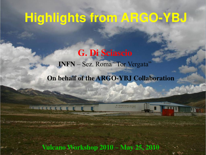 highlights from argo ybj