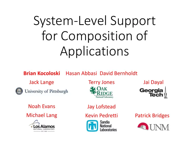 for composition of