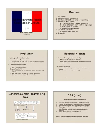 Overview  111111111111111111111333333333333333333333222222222222222222222  I  Introduction  II