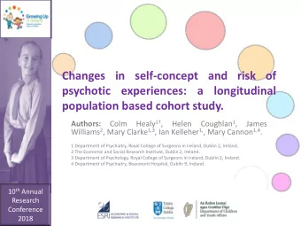 Changes in self-concept and risk of  psychotic  experiences:  a  longitudinal  population based