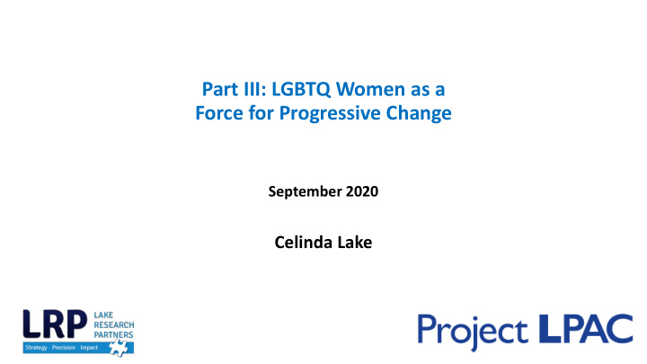 part iii lgbtq women as a force for progressive change