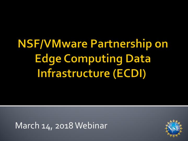 march 14 2018 webinar welcome and cise context james