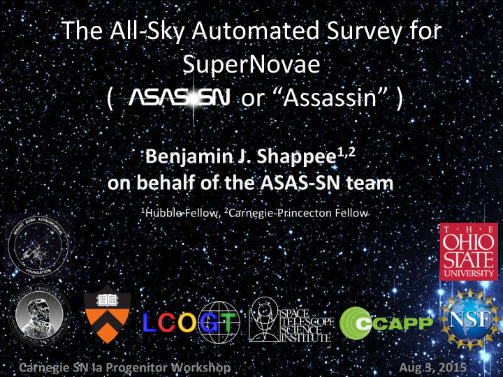 the all sky automated survey for supernovae or assassin