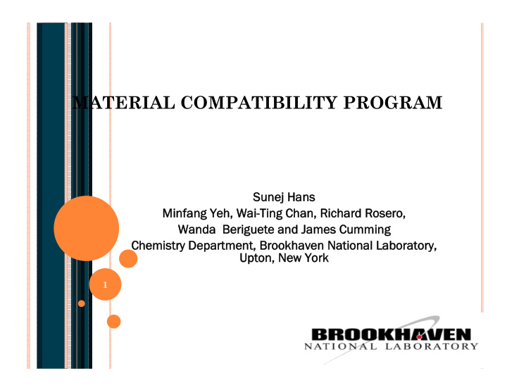 material compatibility program