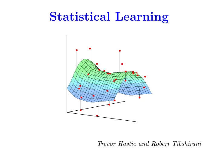 statistical learning