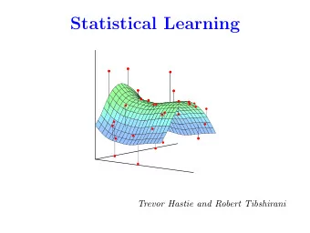 Statistical Learning