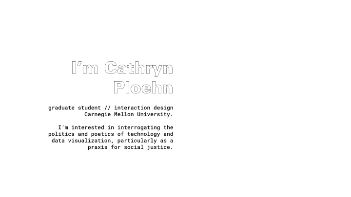 graduate student interaction design carnegie mellon