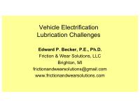 vehicle electrification lubrication challenges