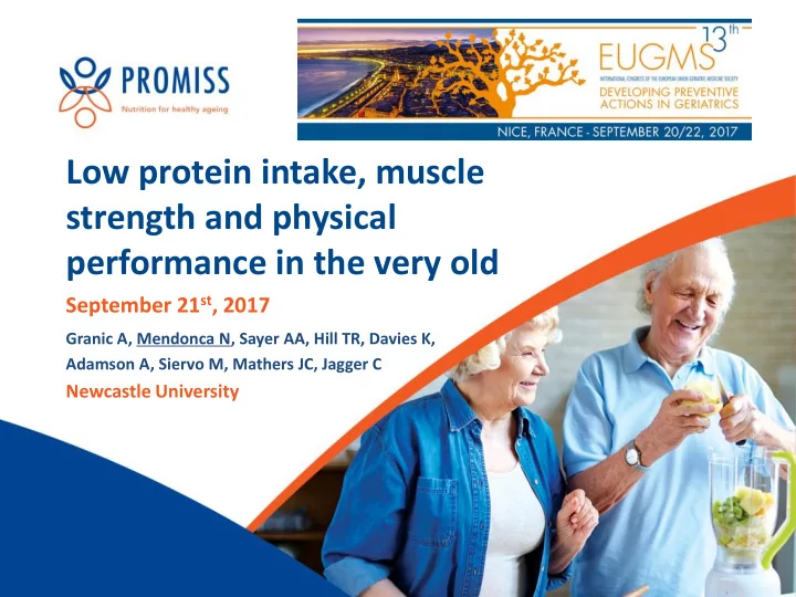 low protein intake muscle