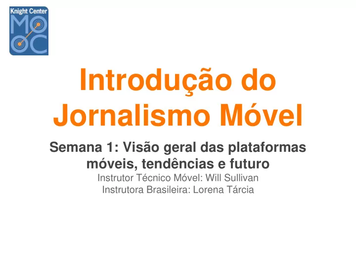 jornalismo m vel