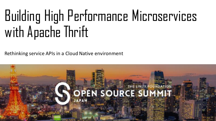 building high performance microservices with apache thrift