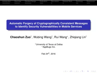 Mobile Apps Often Need to Talk to a Remote server  Internet  Internet  Saving resources (e.g.,