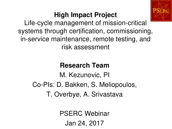 high impact project life cycle management of mission