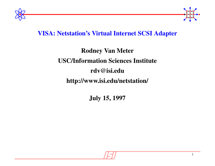 visa netstation s virtual internet scsi adapter rodney
