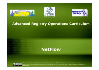 NetFlow These materials are licensed under the Creative Commons Attribution-Noncommercial 3.0