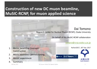 Construction  of  new  DC  muon  beamline,    MuSIC-RCNP,  for  muon