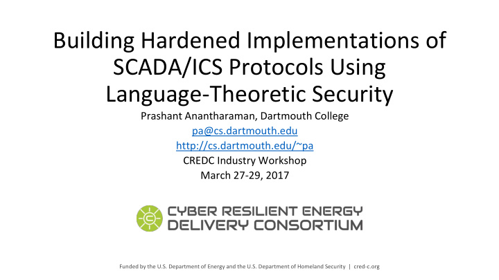 building hardened implementations of scada ics protocols