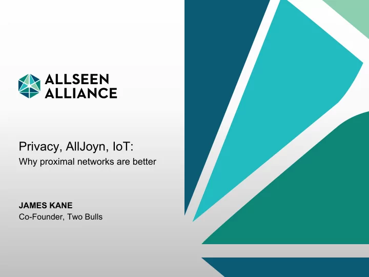 privacy alljoyn iot