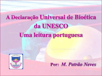 da UNESCO  Uma leitura portuguesa  www.mpatraoneves.pt  www.mpatraoneves.pt  www.mpatraoneves.pt