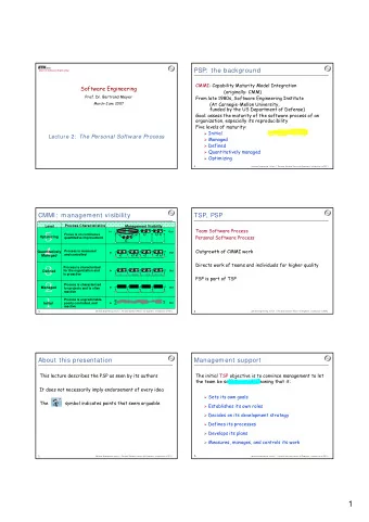 1  Management support  Management support  Management will support you as long as you:  Management