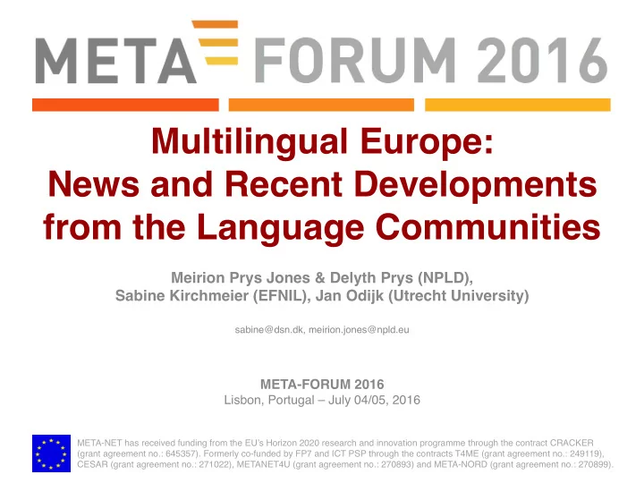 multilingual europe news and recent developments from the