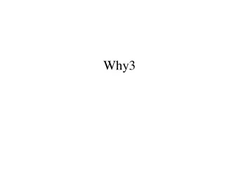 Why3  What is why3?  A platform for deductive program verification  What is why3?  A platform