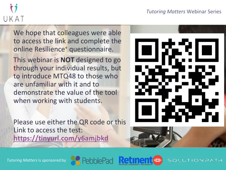 this webinar is not designed to go