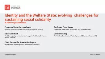 sustaining social solidarity  #LSEBeve  EBeveri  ridge  dge #LSEFe  EFesti  tiva  val  Professo