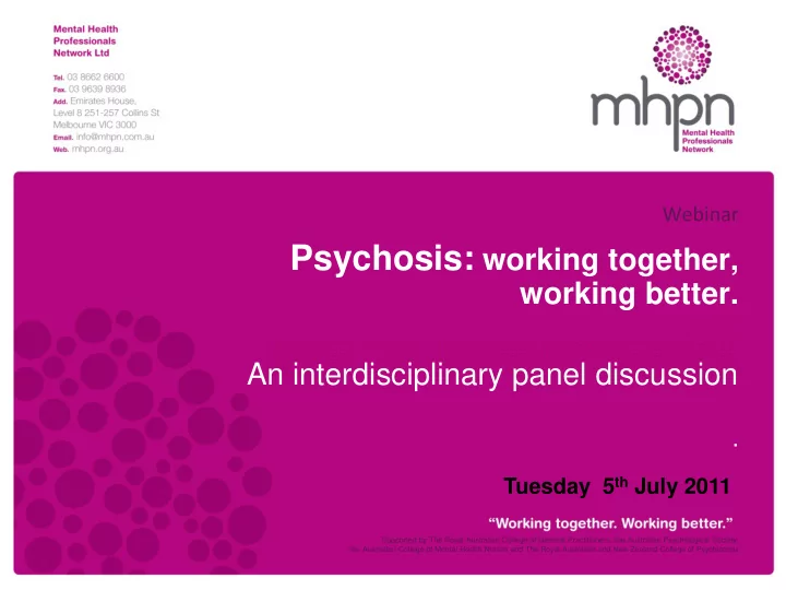 this webinar is presented by