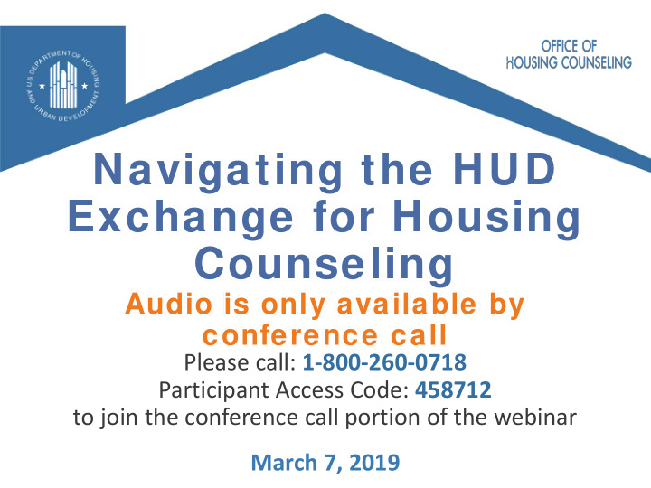 navigating the hud exchange for housing counseling
