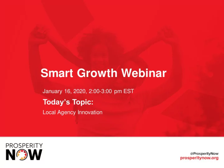 smart growth webinar