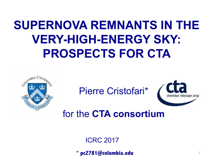 supernova remnants in the very high energy sky prospects