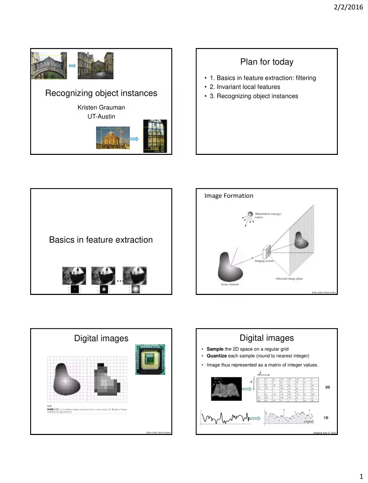 recognizing object instances